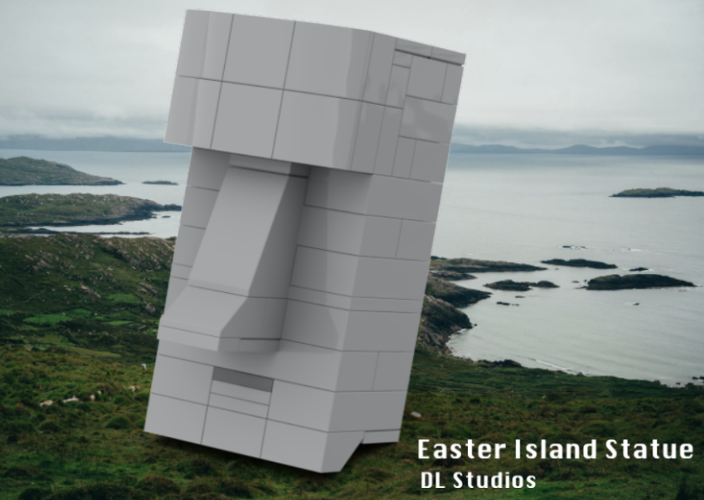 Lego Easter Island Statue