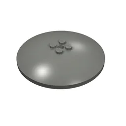 Dish 8 x 8 Inverted [Radar], Solid Studs, Rounded Anti-stud Underside / Dark Bluish Gray
