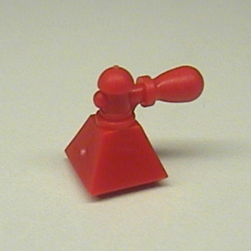 Lego Belville / Scala, Equipment, Bottle Perfume with Pyramid Base and Atomizer / Red