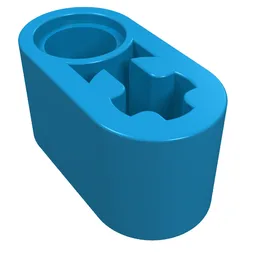 Technic Beam 1 x 2 Thick with Pin Hole and Axle Hole / Dark Azure
