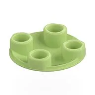 Plate Round 2 x 2 with Rounded Bottom [Boat Stud] / Yellowish Green