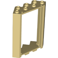 Lego Door Frame 4 x 4 x 6 Corner / Tan