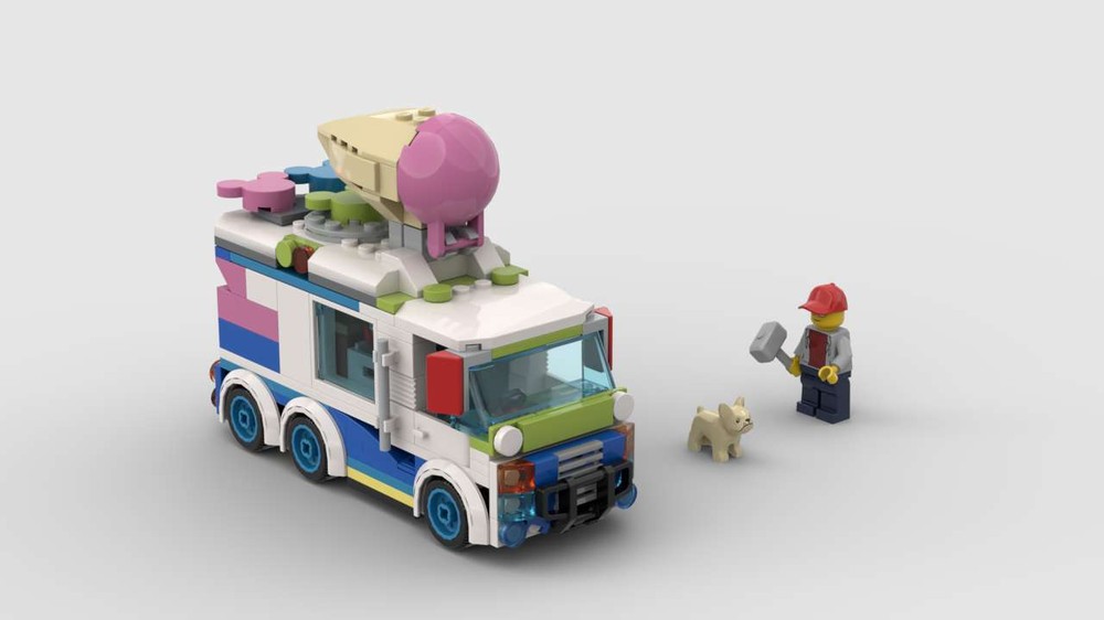 Lego Ice Cream 6x4 Truck (60314 Alternate Build)
