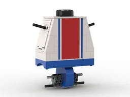 Upscaled red/blue striped torso