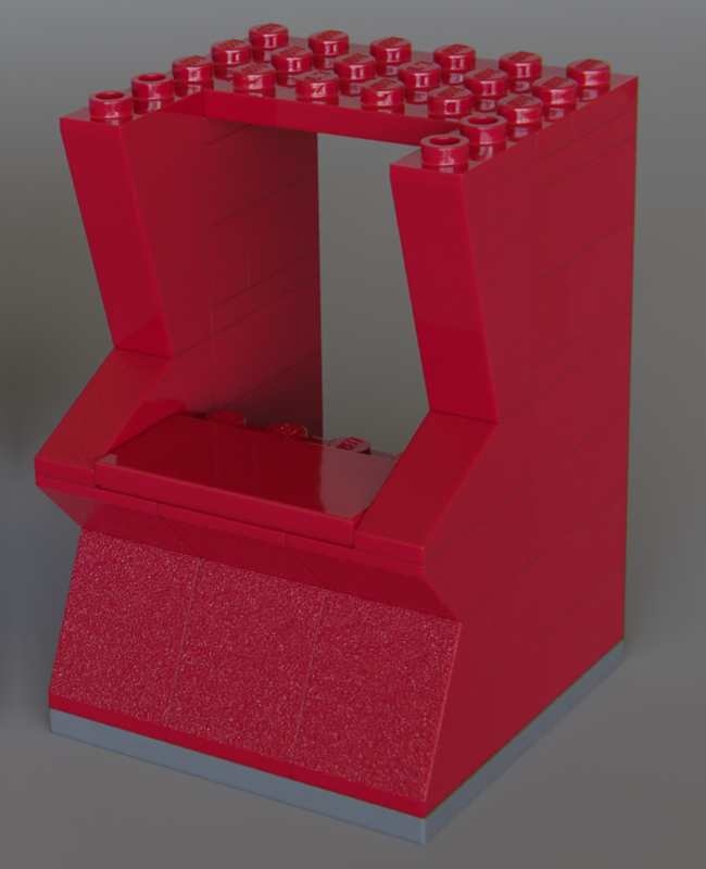 Lego Brick-built Arcade Pod