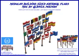 Modular Building Sized National Flags (FREE)
