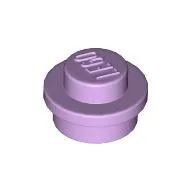 Plate Round 1 x 1 with Solid Stud / Lavender
