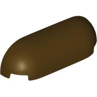 Lego Brick Round, Curved Triple 1 x 4 x 1 / Dark Brown