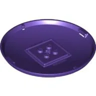 Pod, Bottom Cap 9 x 9 x 1 X-Pod / Dark Purple