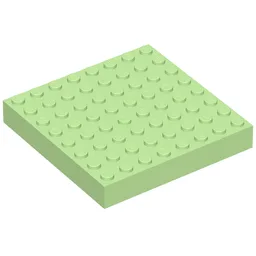 Brick 8 x 8 / Medium Green