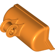 Lego Duplo Front End Loader Bucket with Locking Ring - 7 Teeth / Orange