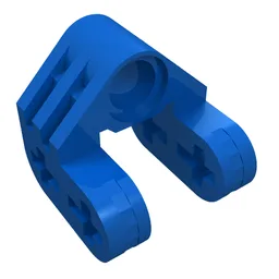 Technic Axle and Pin Connector Perpendicular Split / Blue