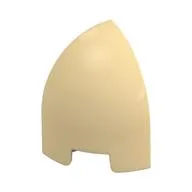 Brick Round Curved 1 x 1 x 1 1/3 Quarter Dome / Tan