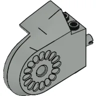 Animal / Creature Body Part, Dinosaur Body Quarter with Pins [Plain] / Light Gray