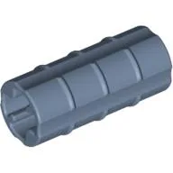 Technic Axle Connector Ridged [with x Hole x Orientation] / Pearl Sand Blue