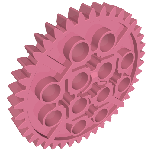 Lego Technic Gear 40 Tooth / Medium Dark Pink