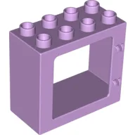Duplo Door / Window Frame Flat Front Surface, Completely Open Back / Lavender