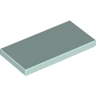 Tile 2 x 4 with Groove / Light Aqua