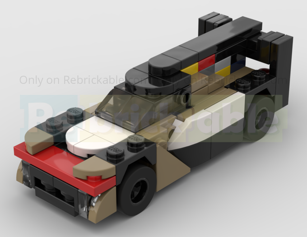 Lego 2025 Hertz Team Jota Cadillac V-Series.R Hypercar Racing Car - Half Speed Champions Scale