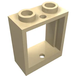 Window 1 x 2 x 2 Flat Front / Tan