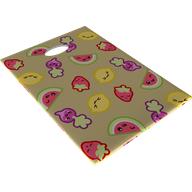 Lego Duplo Bag with Radishes, Lemons, Strawberries, and Watermelon Print / White