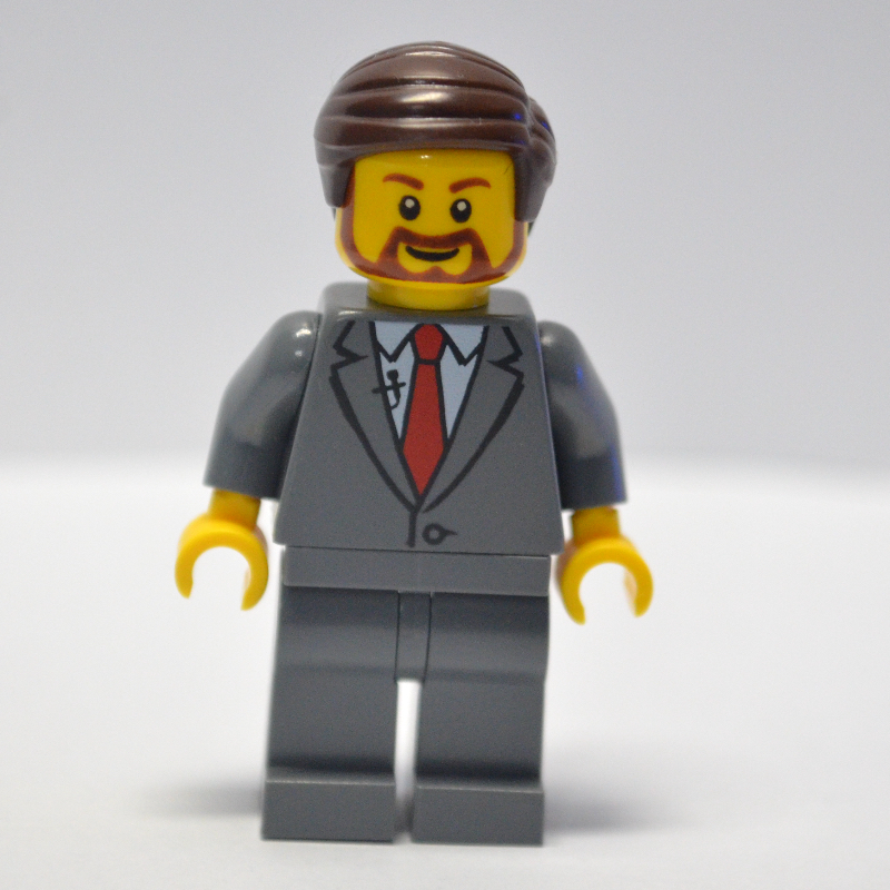 Lego Dark Bluish Grey Torso, Suit, Dark Bluish Grey Legs
