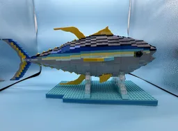 Big Yellowfin Tuna (AHI) model with stand