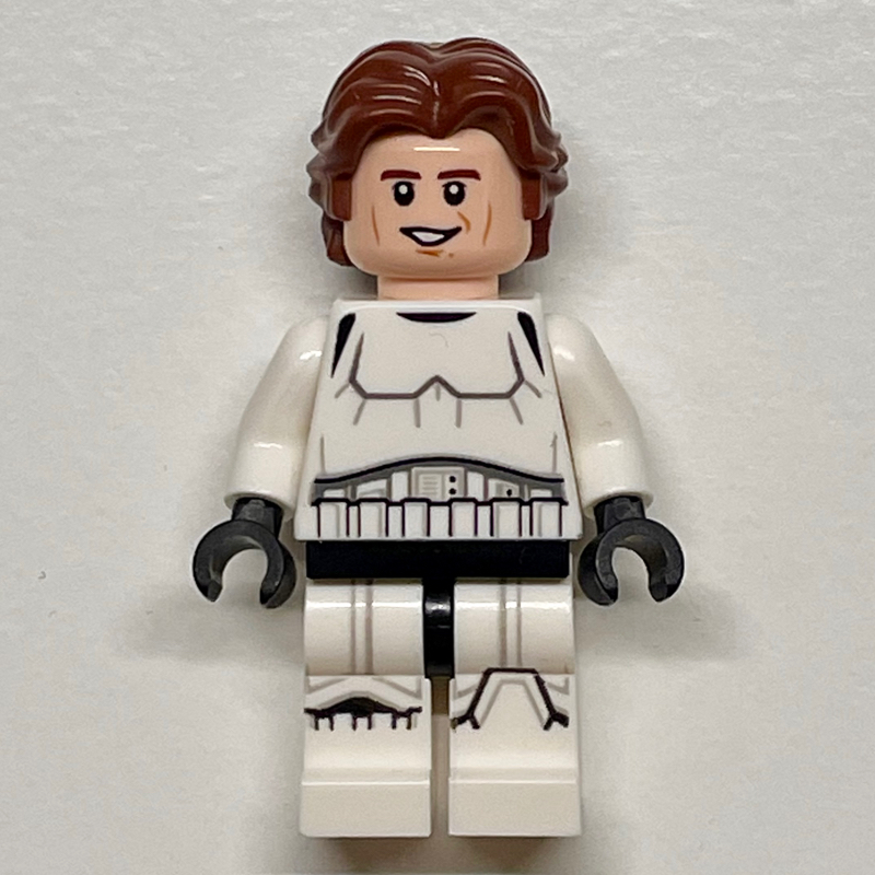 Lego Han Solo, Stormtrooper Disguise, White Pupils