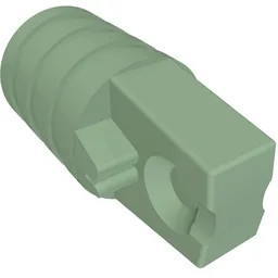 Hinge Cylinder 1 x 2 Locking with 1 Finger and Axle Hole On Ends [No Side Slots] / Sand Green