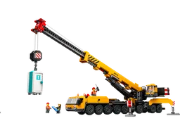 Yellow Mobile Construction Crane