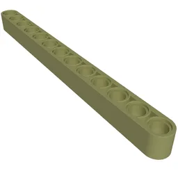 Technic Beam 1 x 13 Thick / Olive Green