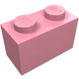 Brick 1 x 2 / Pink