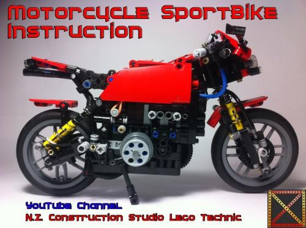 Lego [MOC] Motorcycle SportBike NZ Lego Technic