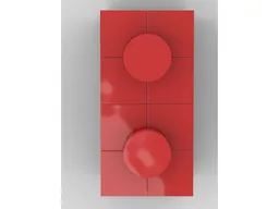 up scaled brick 1x2