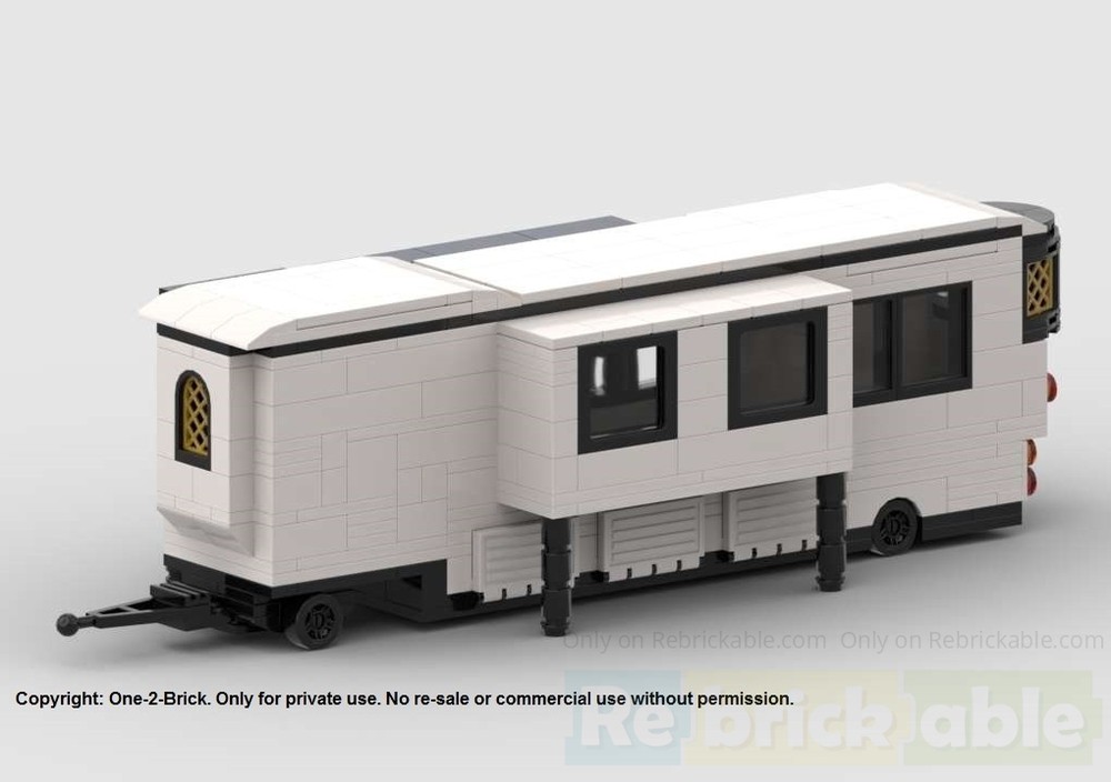 Lego Schausteller/Circus Wohnwagen