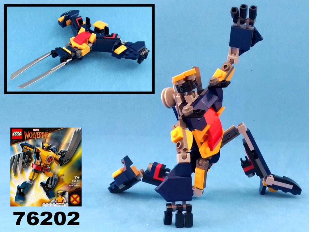 Lego Transformer Space Cruiser from LEGO Marvel set 76202: Wolverine Mech armor