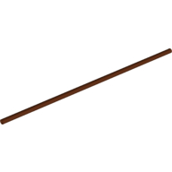 Lego Hose Rigid 3mm D. 18L / 14.4cm / Reddish Brown
