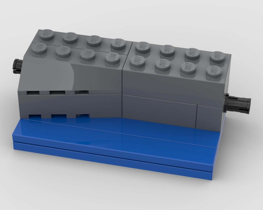 Lego Canal module strait left