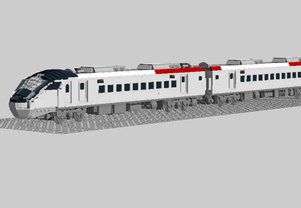 LEGO EMU3000 (new Tze-Chiang) 樂高EMU3000城際列車 (新自強號) (滿編)