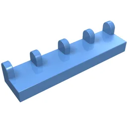 Hinge Tile 1 x 4 / Medium Blue