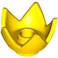 Crown / Flower / Egg Shell Half / Yellow