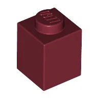 Brick 1 x 1 / Dark Red