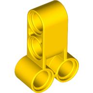 Lego Technic Pin Connector Perpendicular Long / Yellow