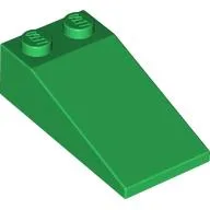 Brick Sloped 18° 4 x 2 / Green