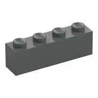 Brick 1 x 4 / Dark Gray