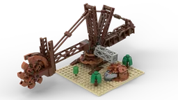 Rust micro giant excavator