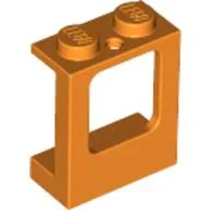Window 1 x 2 x 2 Plane, Solid Studs / Orange