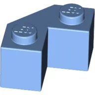 Brick Wedged 2 x 2 Facet / Medium Blue