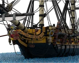 Figurehead modification for HMS Euryalus