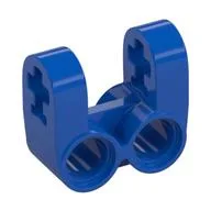 Technic Axle and Pin Connector Perpendicular Double Split / Blue
